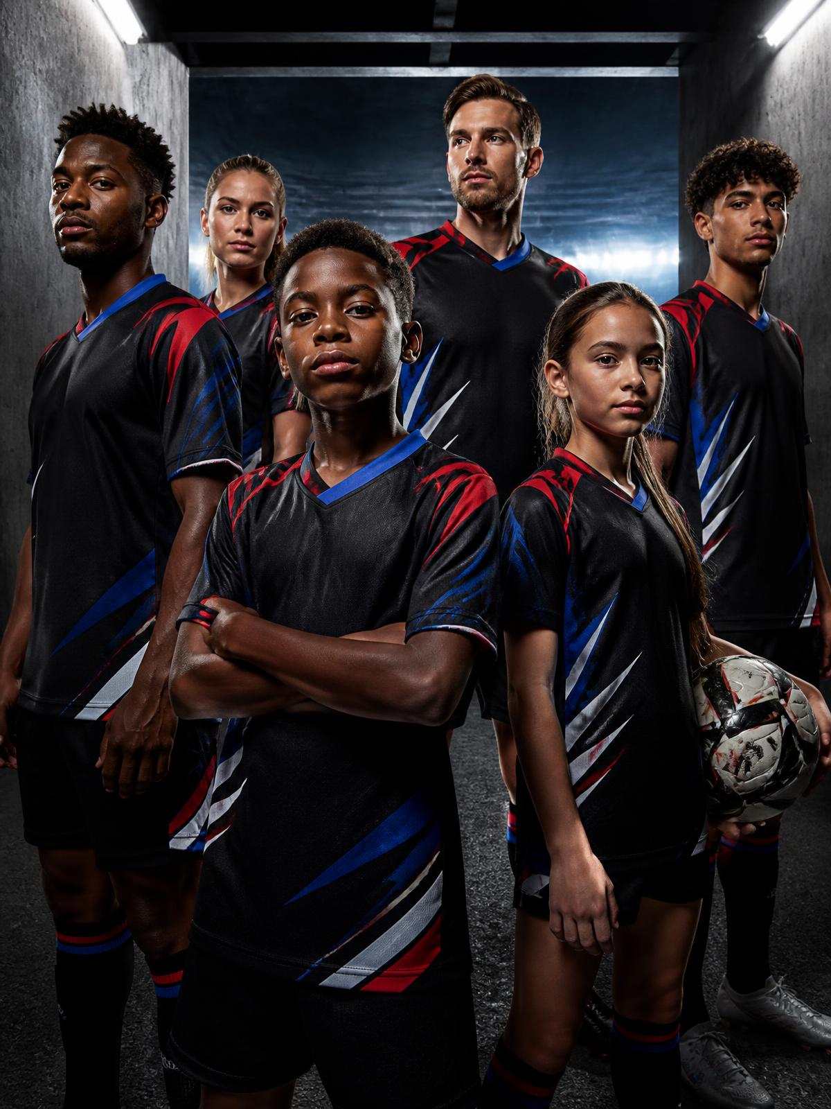 Custom printed team jerseys and uniforms