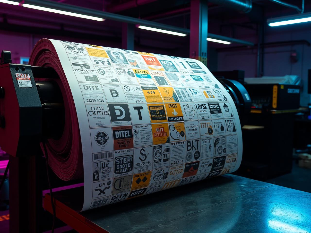 Printed DTF gang sheet full of designs