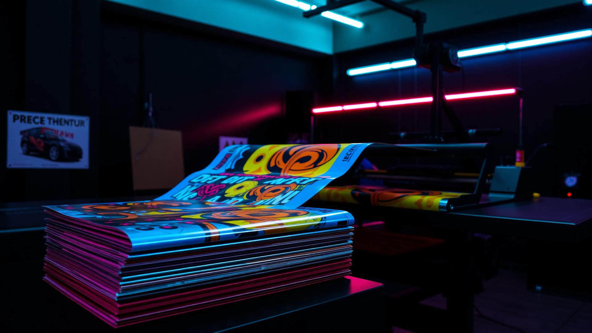 Vivid DTF transfer sheets in production